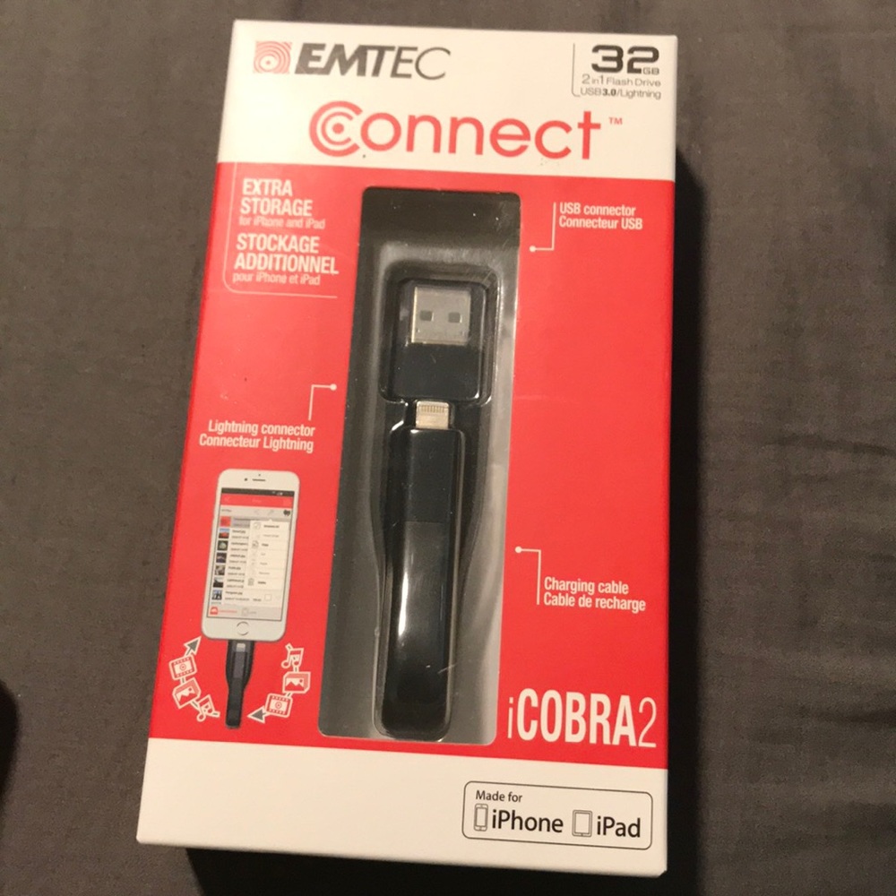 EXTRA STORAGE LIGHTNING CONNECTOR FOR IPHONE